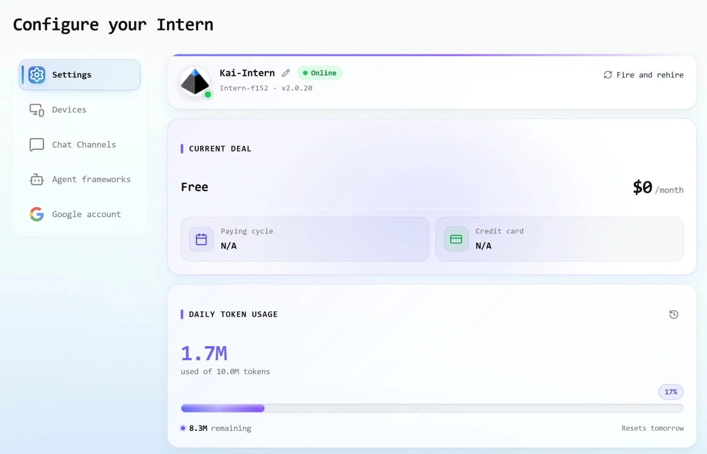 This is what the dashboard looks like when you log into the Autonomous website. It shows your daily usage (if you're still on their ecosystem) and not much more.