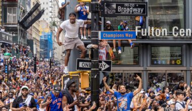 Official Knicks 'Champions Way' Signs Are Up for Auction