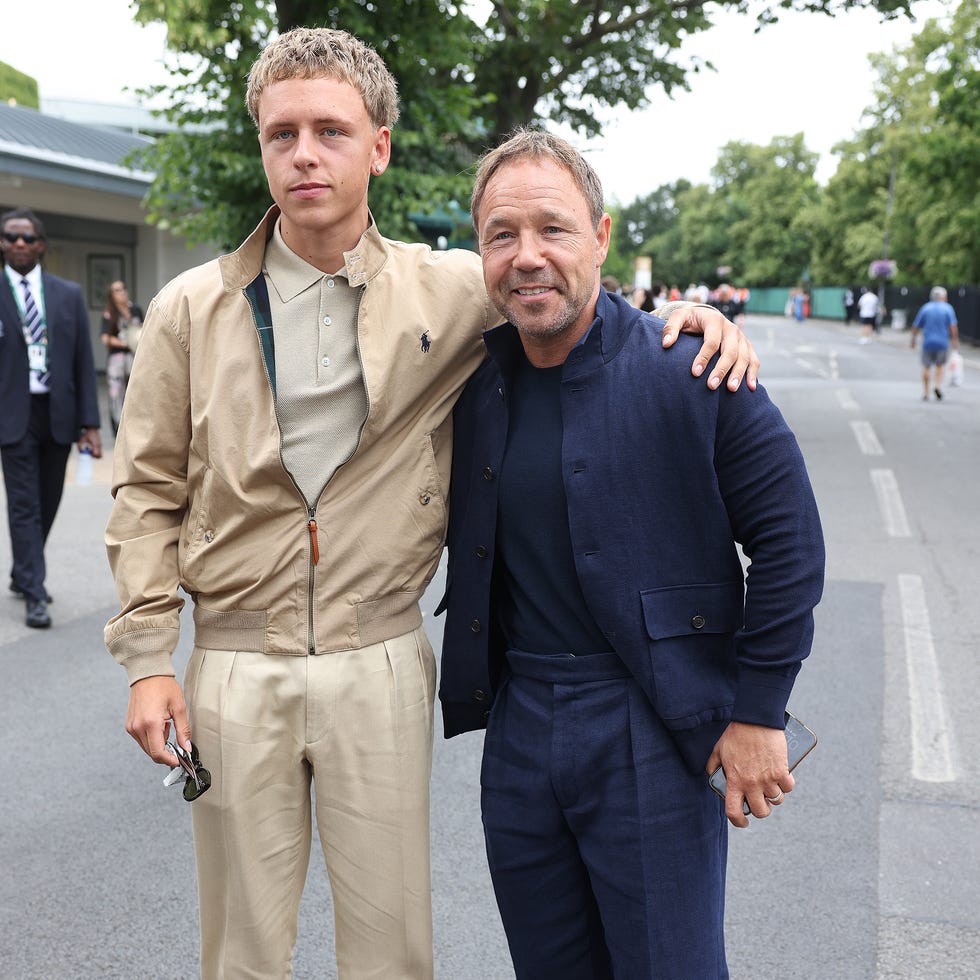 london, england july 04: stephen graham and alfie graham attend day six of the 2026 wimbledon tennis championships at all england lawn tennis and croquet club on july 04, 2026 in london, england. (photo by neil mockford/gc images)