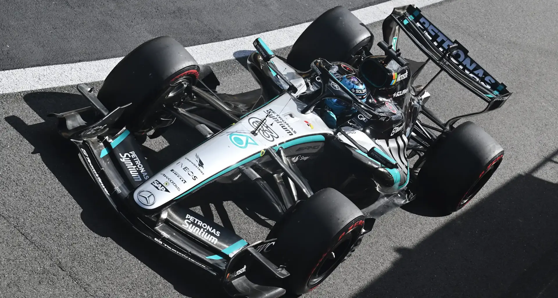 SPA, BELGIUM - AUGUST 28: A general view of the start of the race as cars make their way up Eau