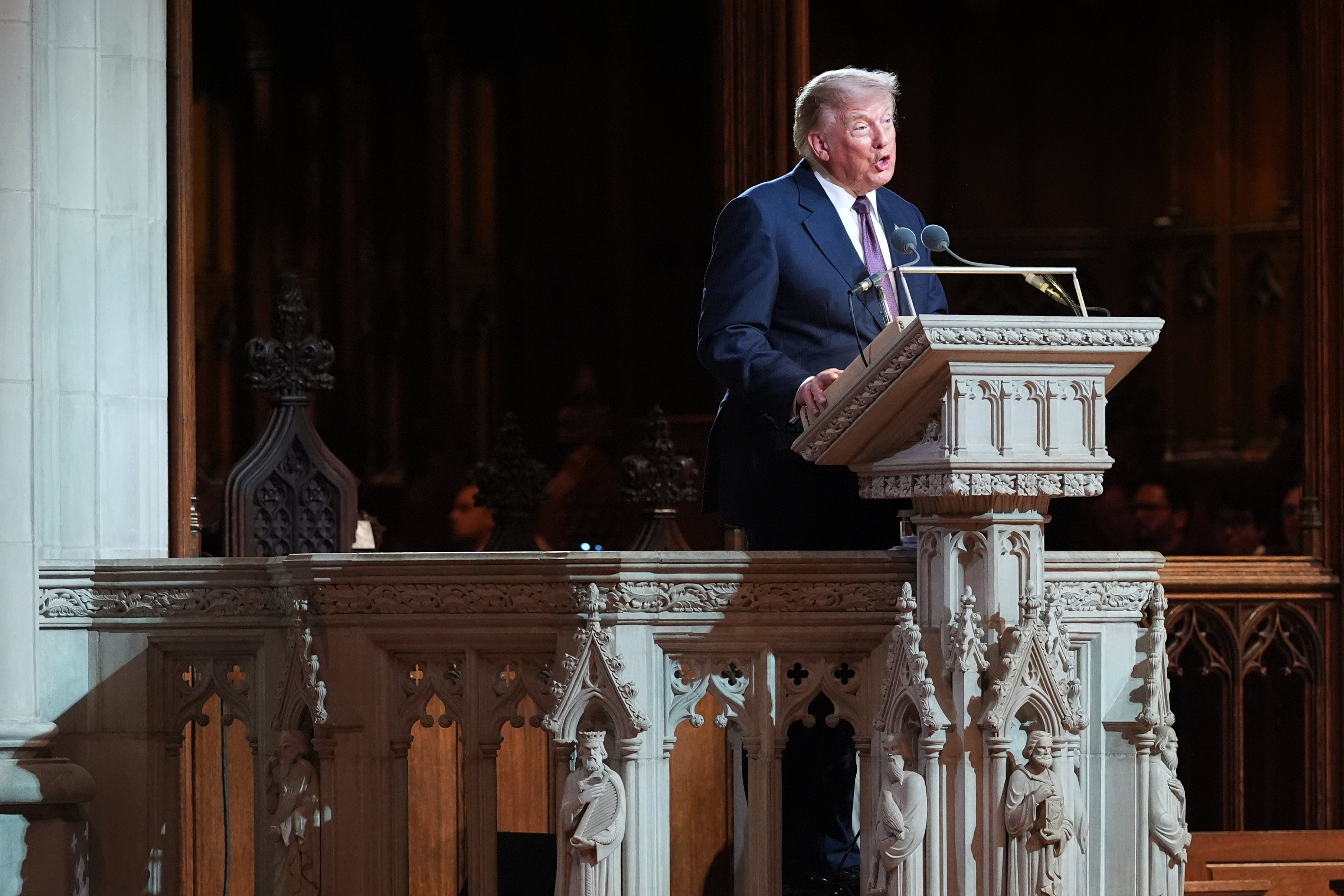 Trump gave his own rambling tribute to Graham