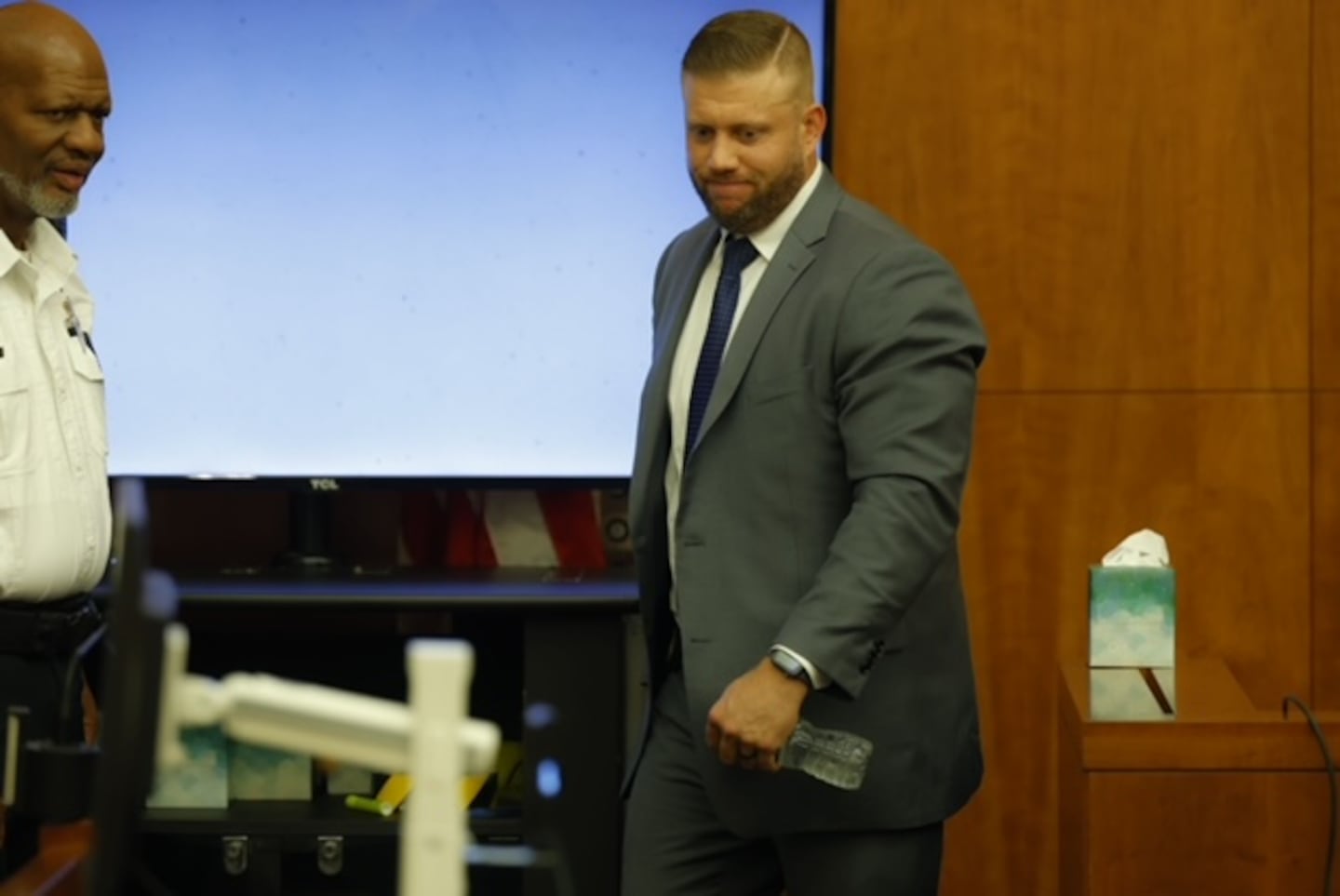 Duxbury Police Officer Brian Josephine testified during the murder trial of Lindsay Clancy on Thursday.