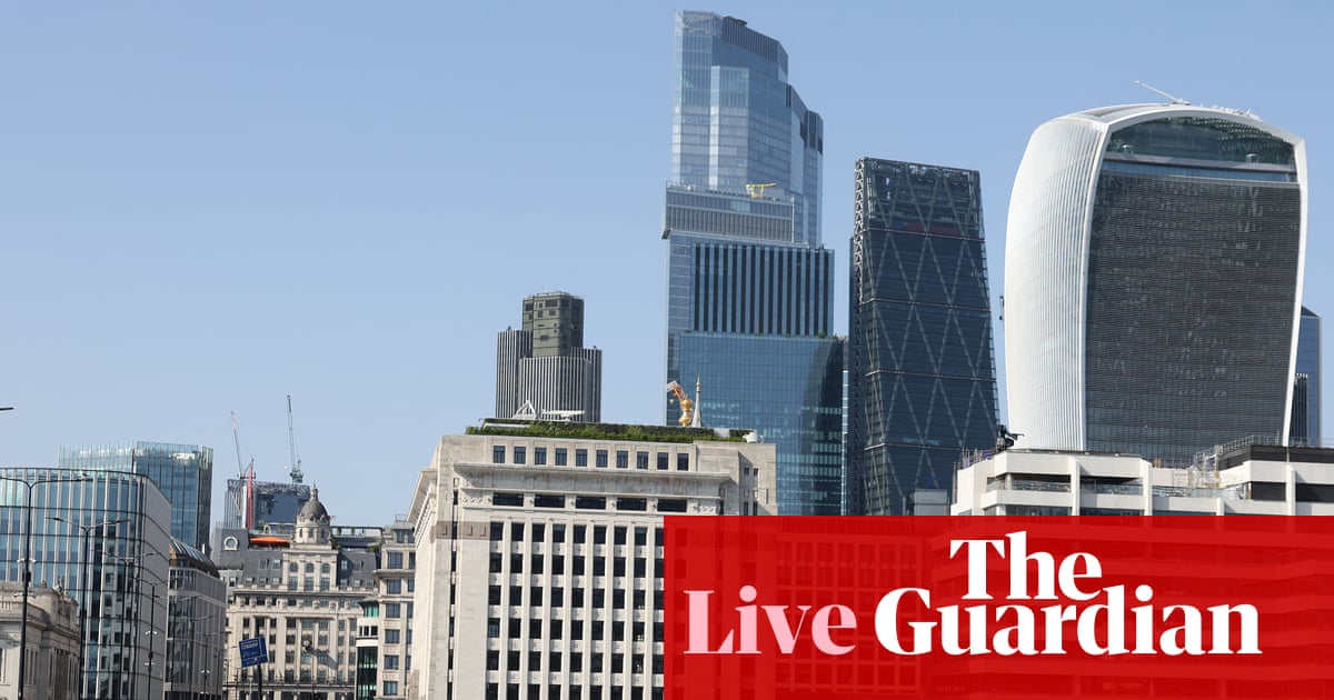 UK service sector shrinks amid Iran war disruption and heatwave; FTSE 100 hits four-month closing high – business live | Business