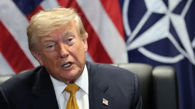Donald Trump at the Nato summit
