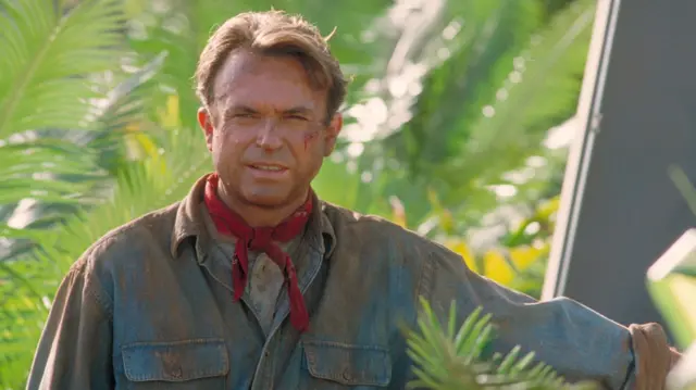 Sam Neill In Jurassic Park