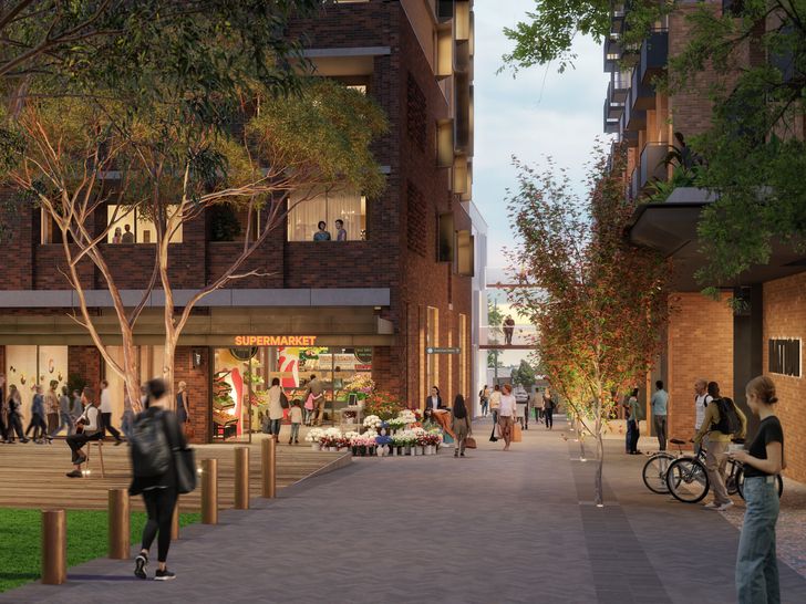 The Precinct 75 scheme includes shared amenities such as a rooftop pool, landscaped terraces, private dining spaces and a podcast studio as shared amenities for residents.