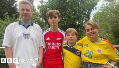 How London's mixed-heritage World Cup fans choose a side - BBC