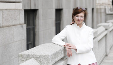 Helen Gillespie Brown, chief executive of Mental Health Reform, at Leinster House. The organisation is calling on the Government to invest an additional €320m in Ireland’s mental health services in Budget 2027. Picture: Conor McCabe Photography