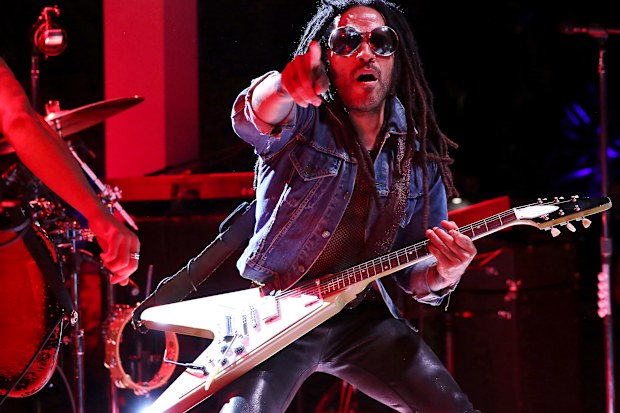 Lenny Kravitz performs at a dinner party hosted by iHeartMedia and MediaLink at Hotel du Cap-Eden-Roc in Antibes, France during the Cannes Lions Festival on June 18, 2024