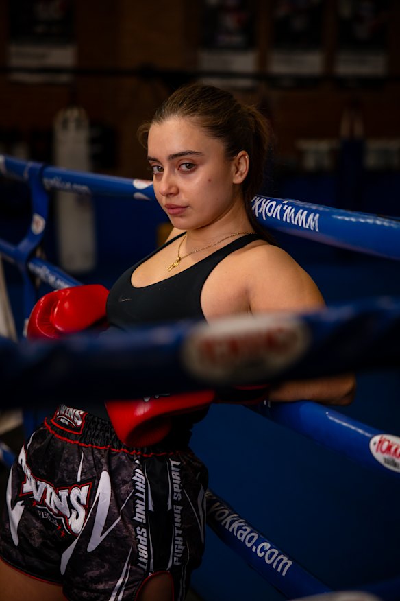 The writer training at SRG Thai Boxing Gym in Sydney.