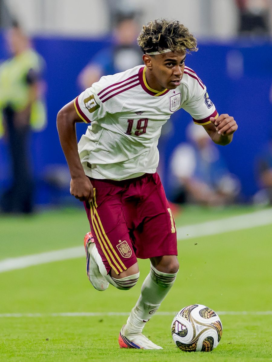 Lamine Yamal of Spain  during the  World Cup match between France  v Spain at the Dallas Stadium on July 14, 2026 in Dallas