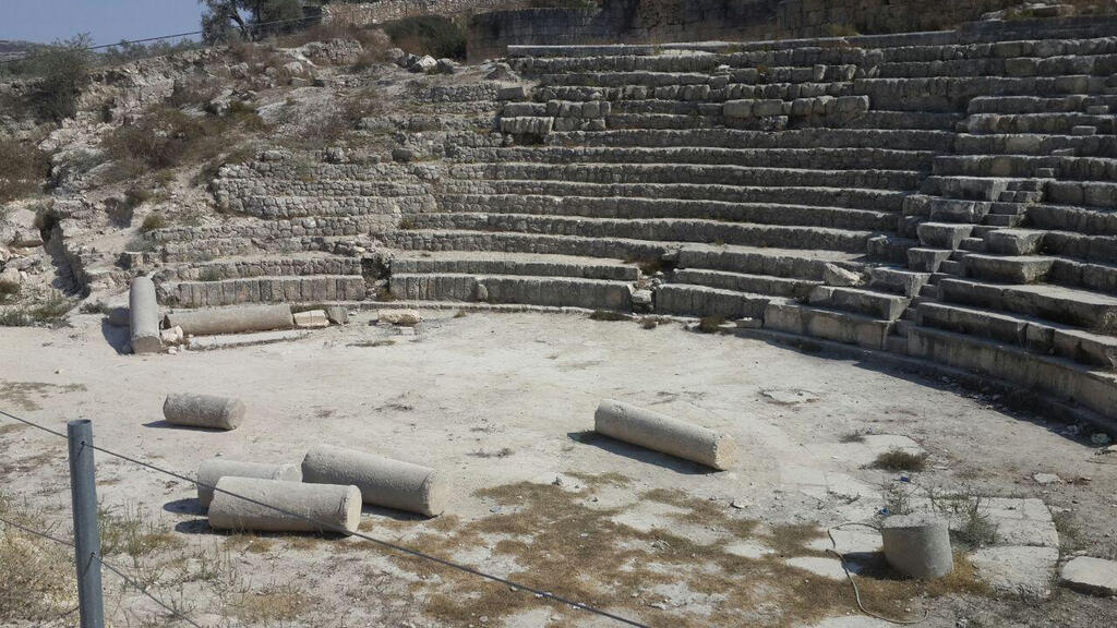 The archaeological site of Sebastia (Photo: Assaf Kamar) The archaeological site of Sebastia