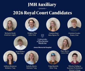 Jones Memorial Hospital Auxiliary Announces the 2026 Royal Court Candidates