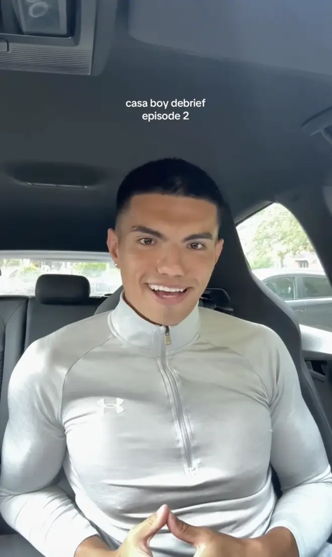 A screenshot of Love Island's Will Bessantt TikTok video.
