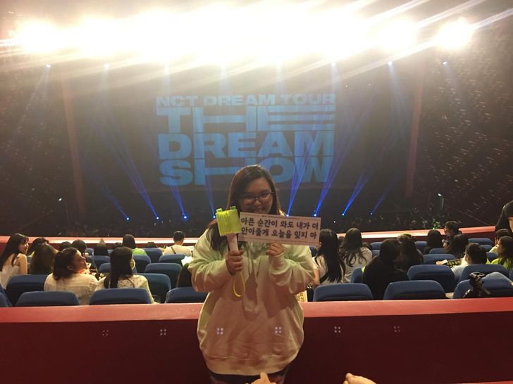 Abigail Jazmine Llamo attends NCT DREAM TOUR 'THE DREAM SHOW.' Courtesy of Abigail Jazmine Llamo