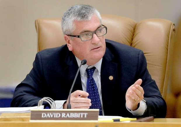 Supervisor David Rabbitt during a scheduled 10 a.m. public hearing at the supervisors chambers in Santa Rosa, Tuesday May 6, 2014. (Kent Porter / Press Democrat) 2014