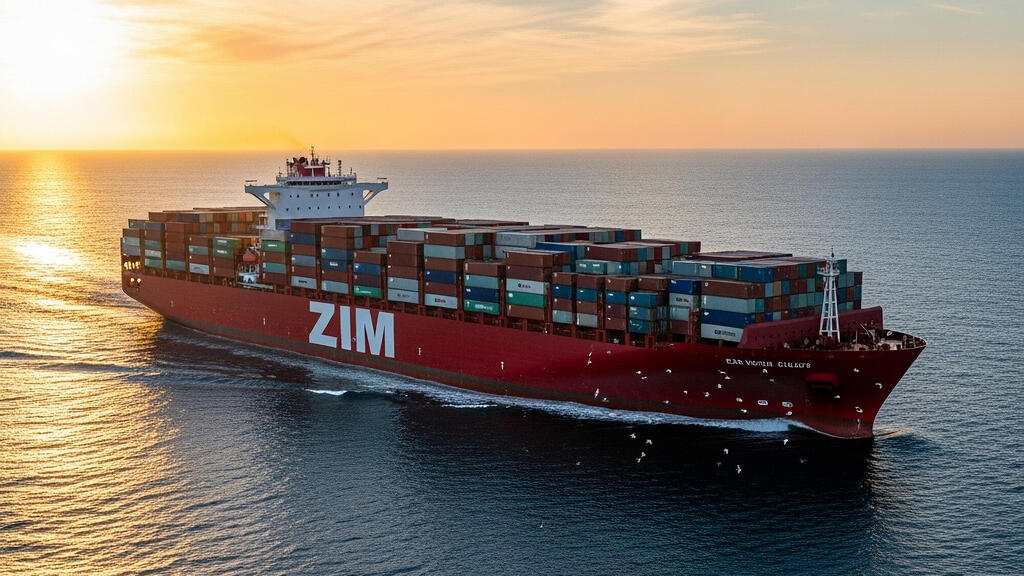 Zim ship at sea. (Photo: Shutterstock ) אונייה אוניית צים