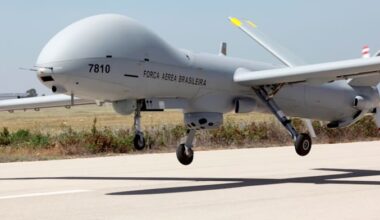 A Hermes 900 of the Brazilian Air Force  credit: Elbit Systems