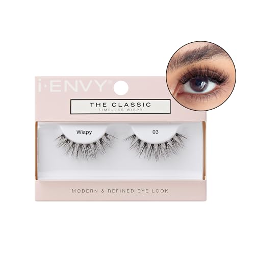 I-Envy the Classic &ndash; Timeless Wispy Lash Extension, Modern &amp; Redefined Eye Look, Lightweight Undetectable Clear Band for Natural Look (03)