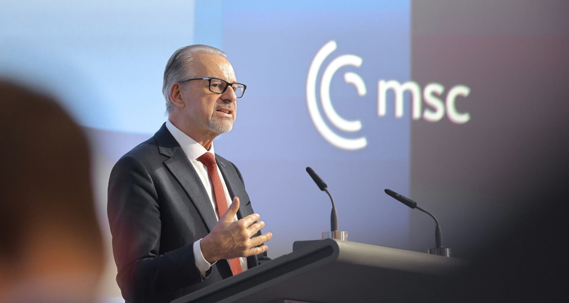 ESA Director General Josef Aschbacher at the Munich Security Conference in 2025