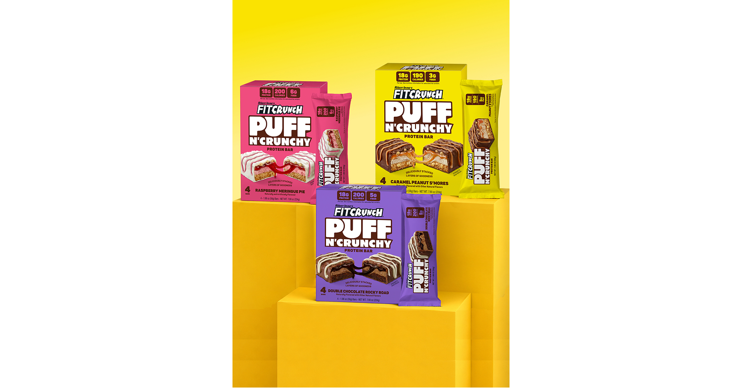 FITCRUNCH® Introduces Puff N' Crunchy™ Protein Bars, a First-of-Its-Kind Multi-Texture Protein Bar