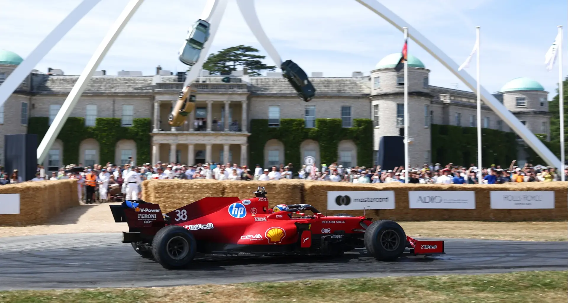 SPA, BELGIUM - AUGUST 28: A general view of the start of the race as cars make their way up Eau