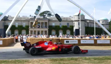 SPA, BELGIUM - AUGUST 28: A general view of the start of the race as cars make their way up Eau
