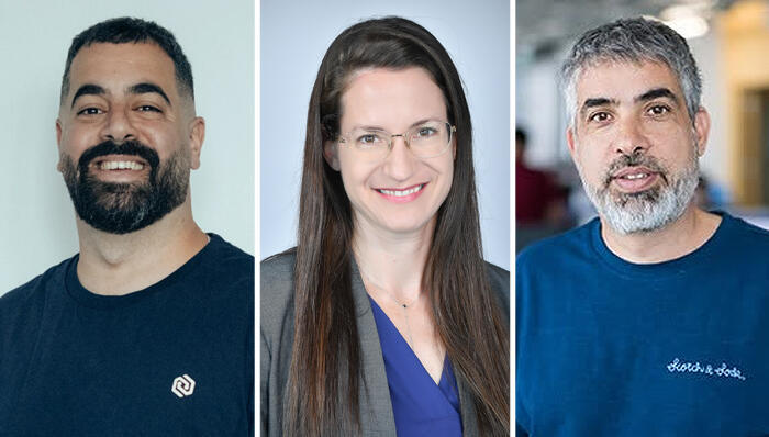 From left: Dor Atias, Inbal Namir, Oded Tahori. (Photos: Sponsor, Almog Sogbaker, Nikki Truk) עודד טהורי , עינבל נמיר ו דור אטיאס