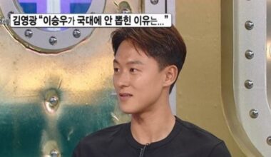Lee Seung-woo Reveals World Cup Regret on Radio Star - 조선일보
