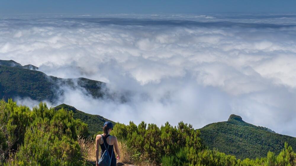 Madeira, Portugal (Photo: Alejandro Vallejo / shutterstock) טרק מעל העננים