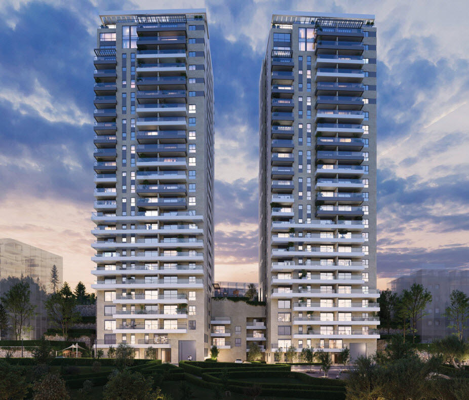 'Potential for tens of thousands of housing units'. Simulation of genius towers by Guy and Doron Levy in Kiryat HaYovel
(Illustration: TANDEM) פוטנציאל של עשרות אלפי יחידות דיור". הדמיית מגדלי גאוני של חברת גיא ודורון לוי בקרית היובל