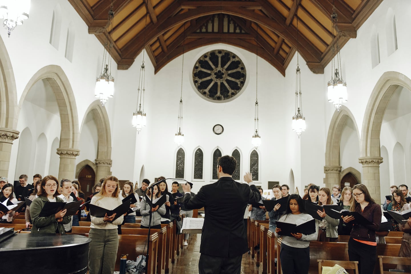 As conductor, Faust says he  feels a responsibility to look out for the chorus members’ wellbeing.