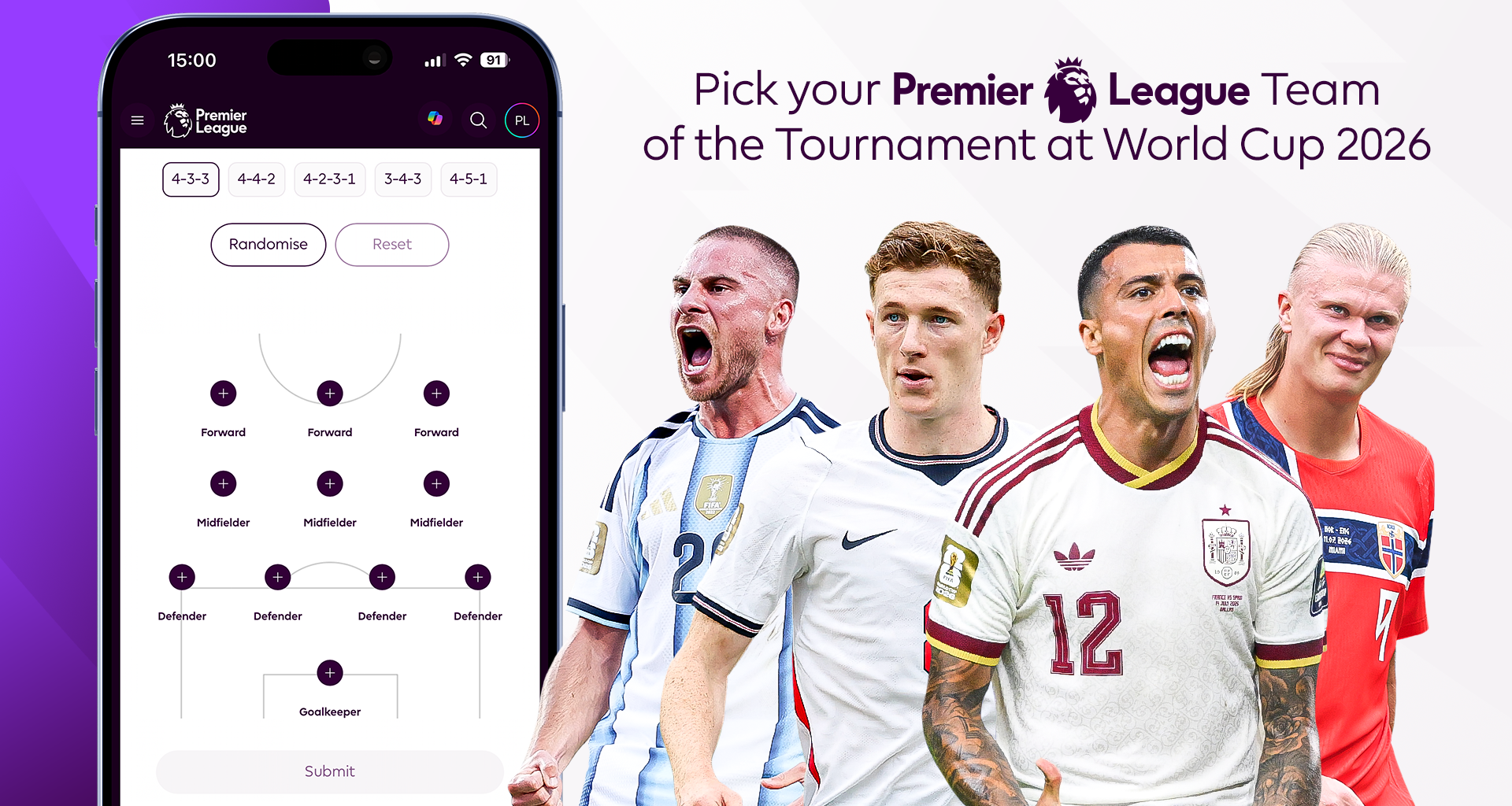 Pick your Premier League 2026 World Cup Team of the Tournament