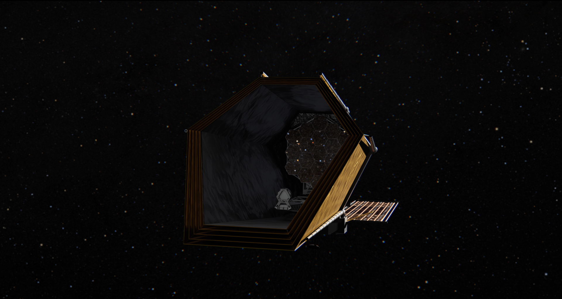 Visualization of the Habitable World's Observatory (HWO). Credit: NASA SVS/Jonathan North