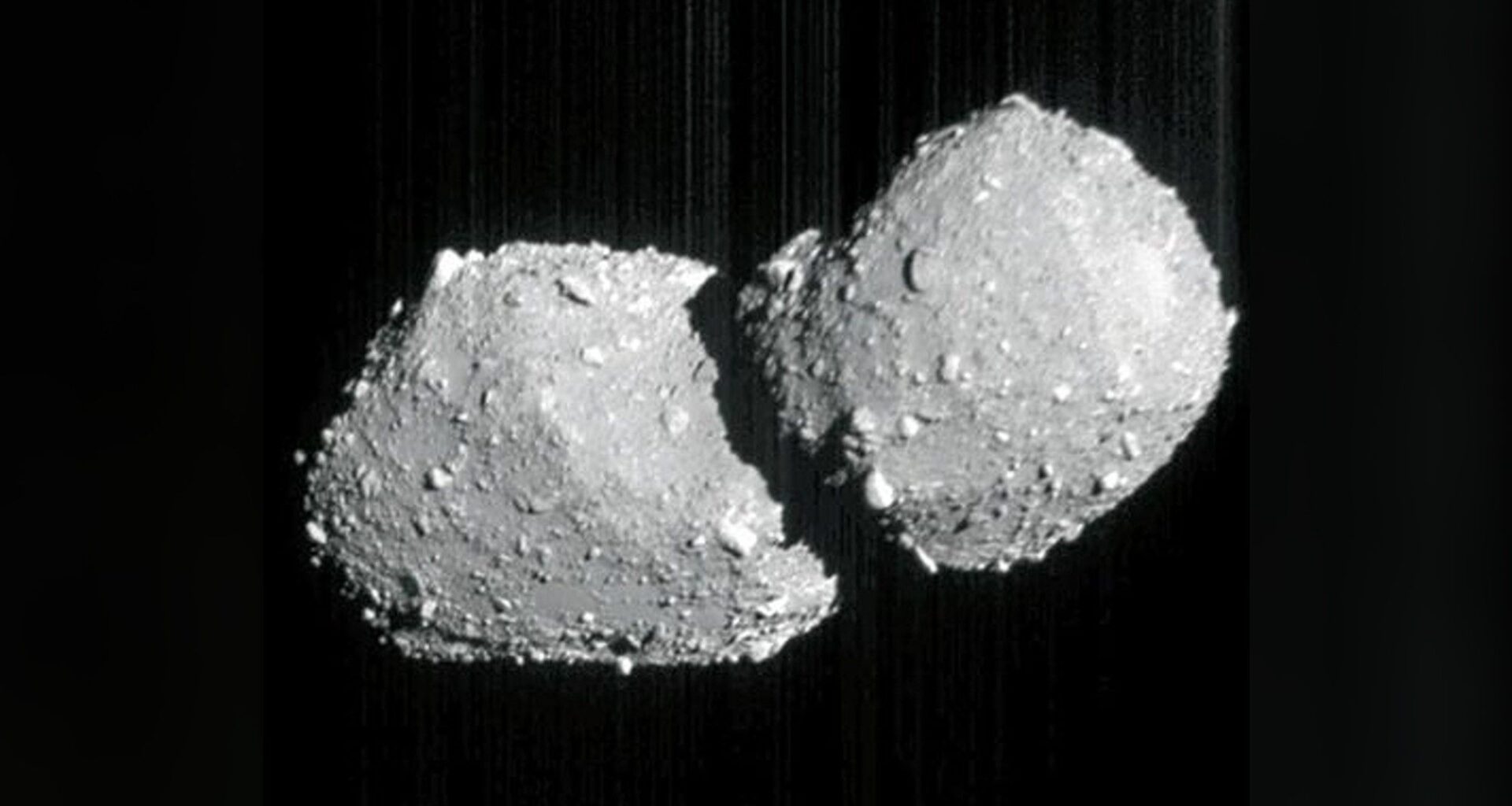 Japan's Hayabusa2 probe captures remarkable photo of a two-headed asteroid 62 million miles away