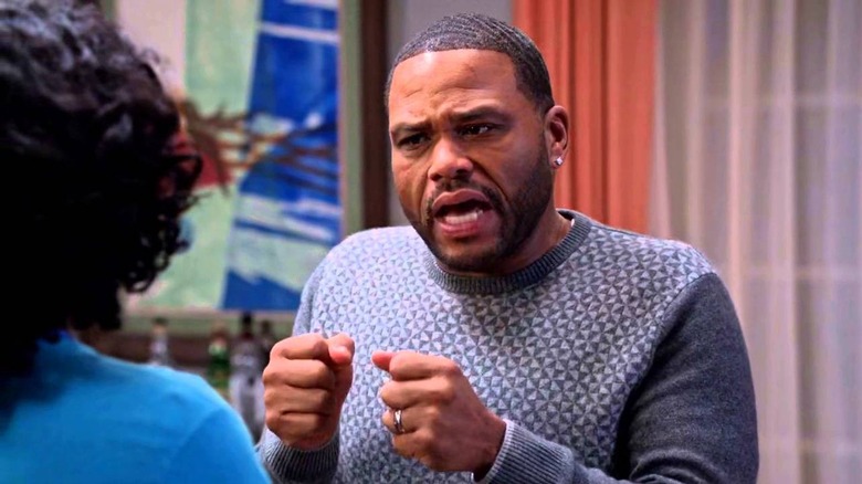 Dre (Anthony Anderson) makes an emphatic point in Black-ish