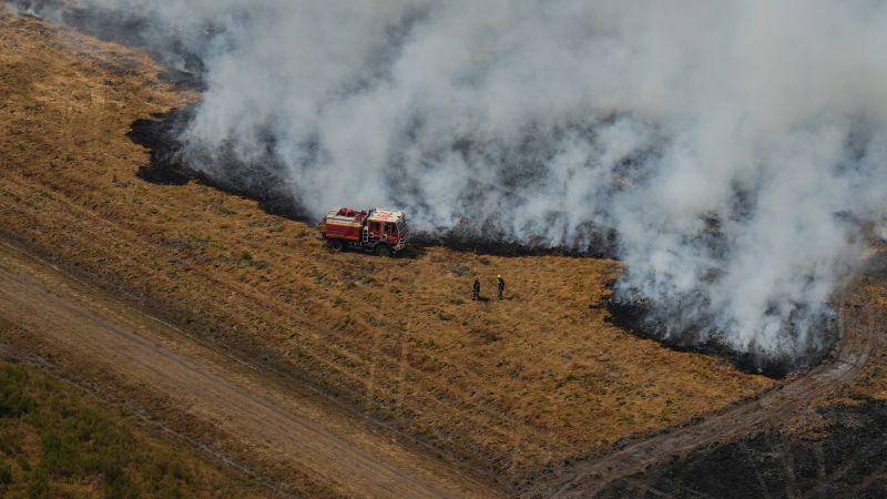 Spain and France wildfires stabilize but risks remain as temperatures set to spike