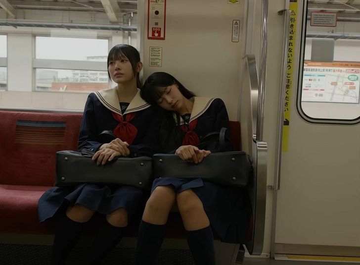 RESCENE’s Japanese member Minami, left, and Woni make their way to Minami’s former school in Chiba Prefecture, Japan. Captured from Woni's YouTube channel 