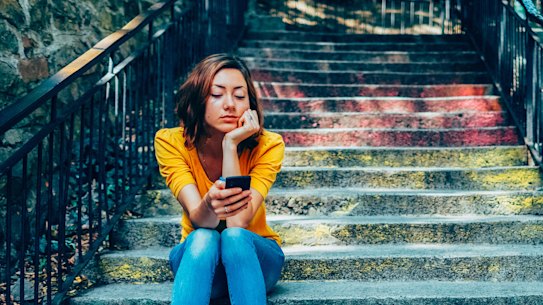 Texting paralysis.