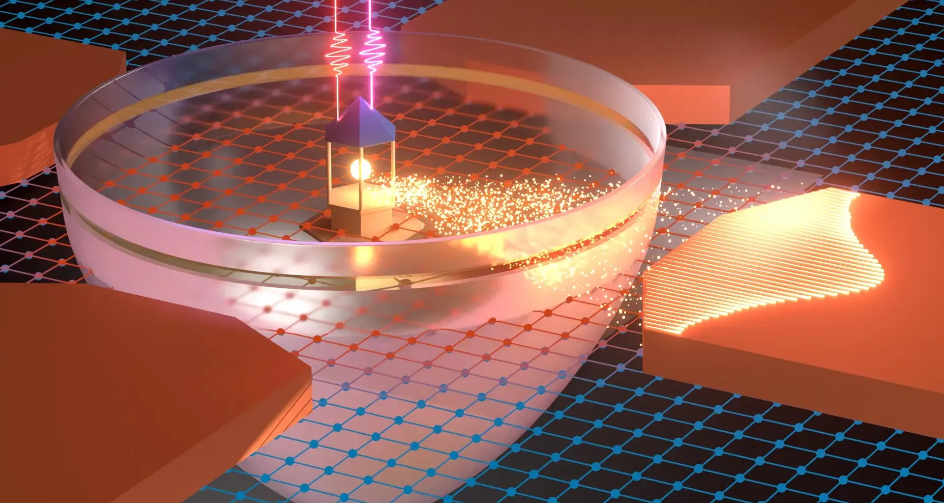 Scientists create an “electron lighthouse” with laser light