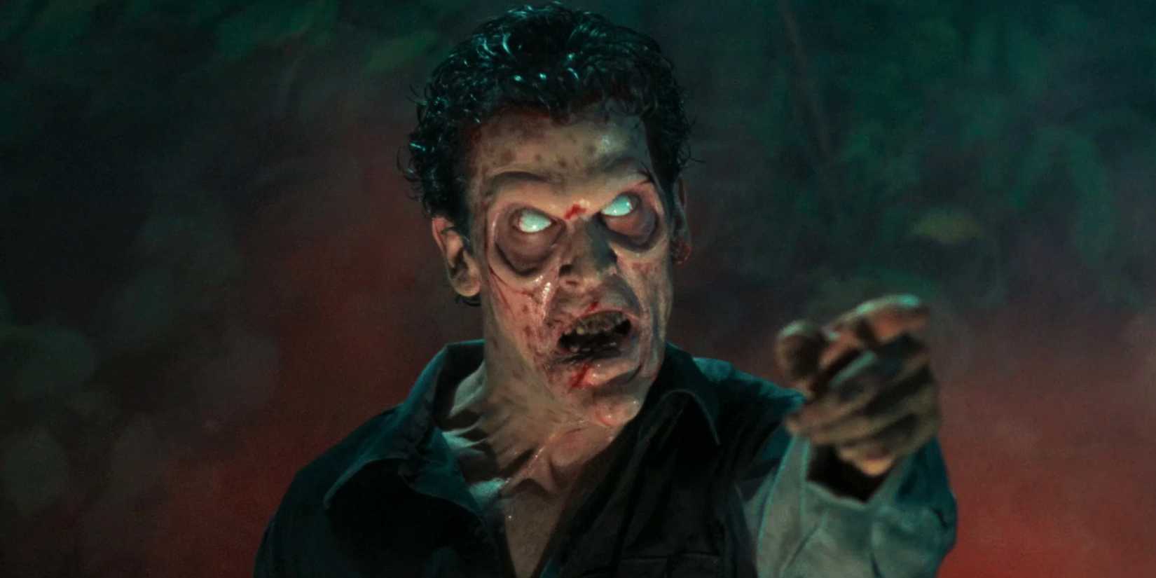 Bruce Campbell as Deadite Ash in Evil Dead II (1987)