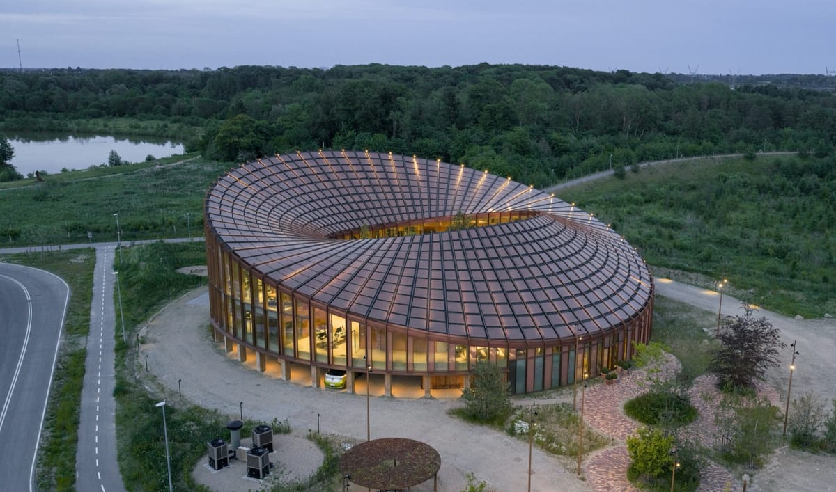 BIG completes materials company headquarters in Denmark with timber and clay palette | News