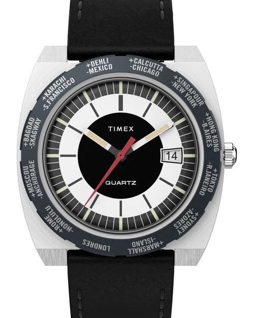 World Time Reissue Leather Strap