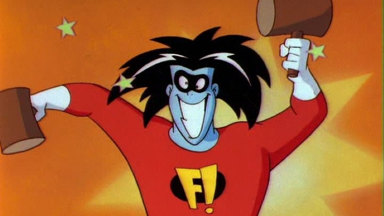 Freakazoid gets zany in his show's opening credits.