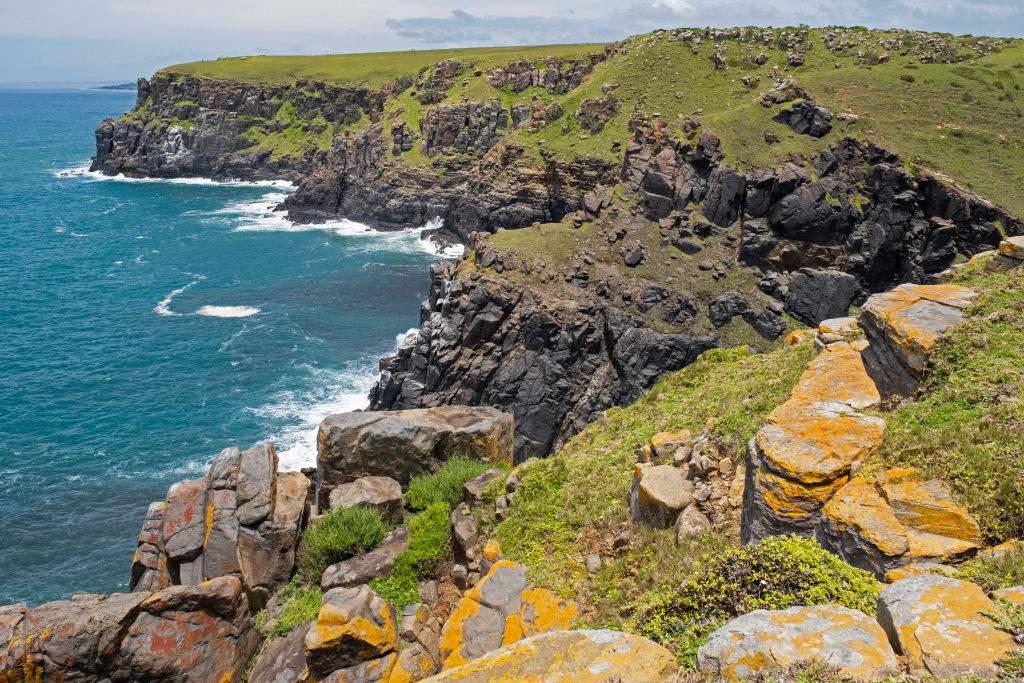 View over the Indian Ocean and Morgan Bay sea cliffs at the southern end of the Wild Coast, in the Eastern Cape. The world’s oceans are getting rapidly warmer, write the authors.