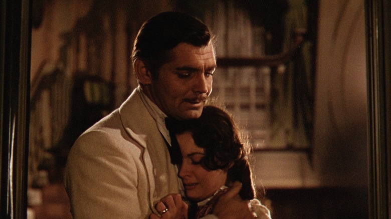 Rhett embracing Scarlett in Gone With the Wind (1939)