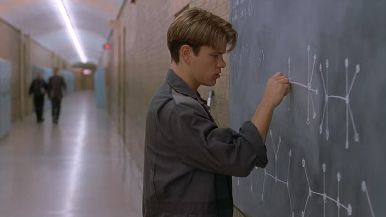 Will solving an equation on a blackboard in Good Will Hunting