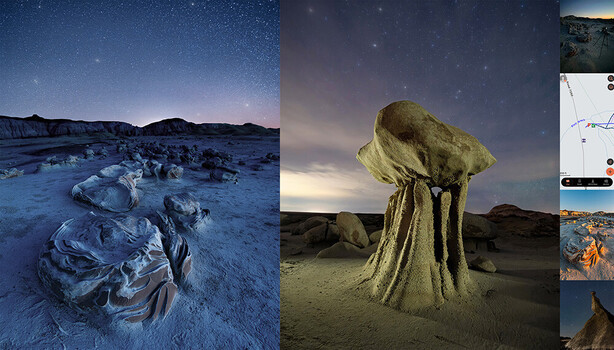 Exploring Bisti Badlands Alone at Night