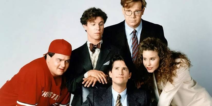 Herman Brooks (William Ragsdale), Animal (Ken Hudson-Campbell), Wimp (Rick Lawless), Genius (Peter Mackenzie) and Angel (Molly Hagan) from Herman's Head.