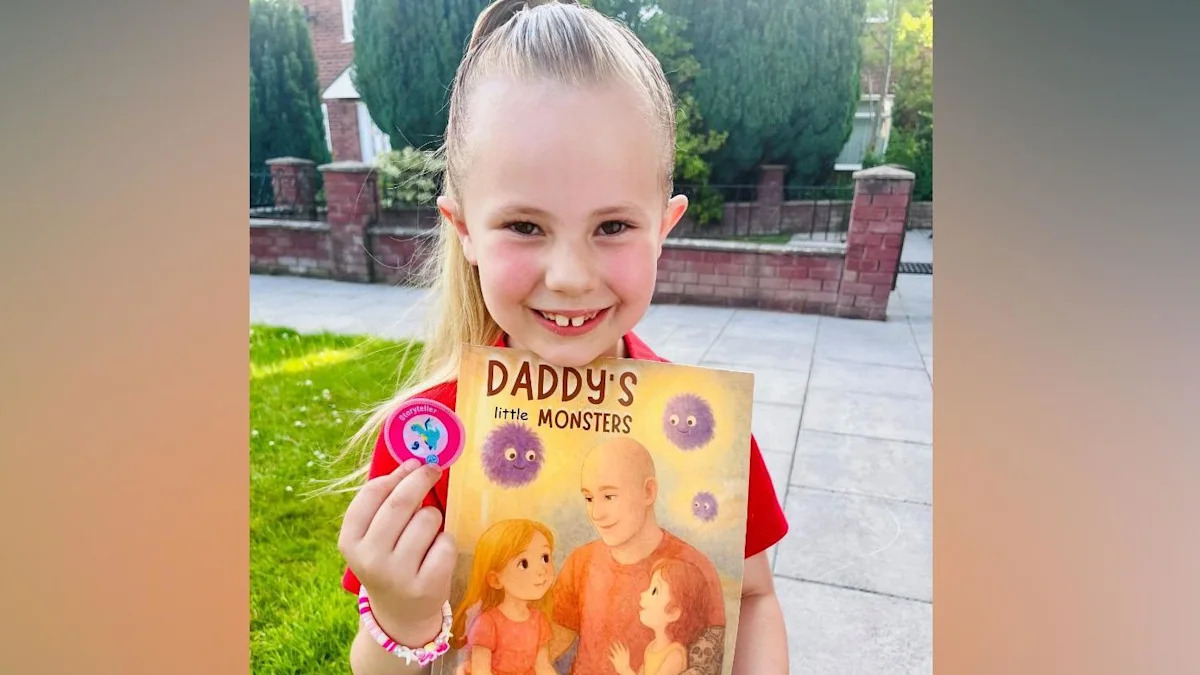 Schoolgirl, 6, writes book about dad's terminal cancer diagnosis